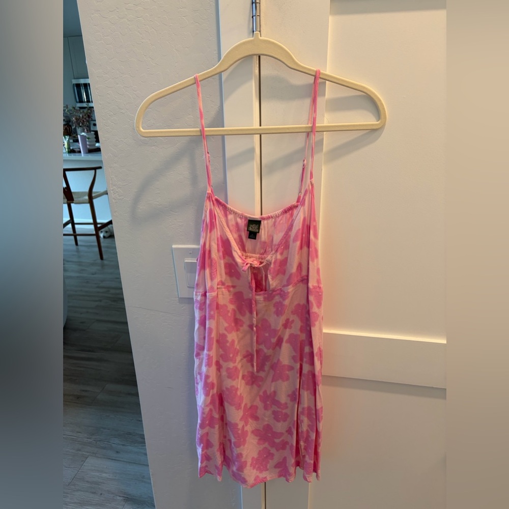 Wild Fable Pink Floral Spaghetti Strap Dresd